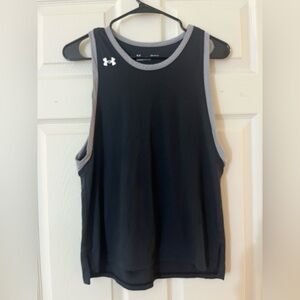 Under Armour Charcoal and Light Gray Muscle Tee
